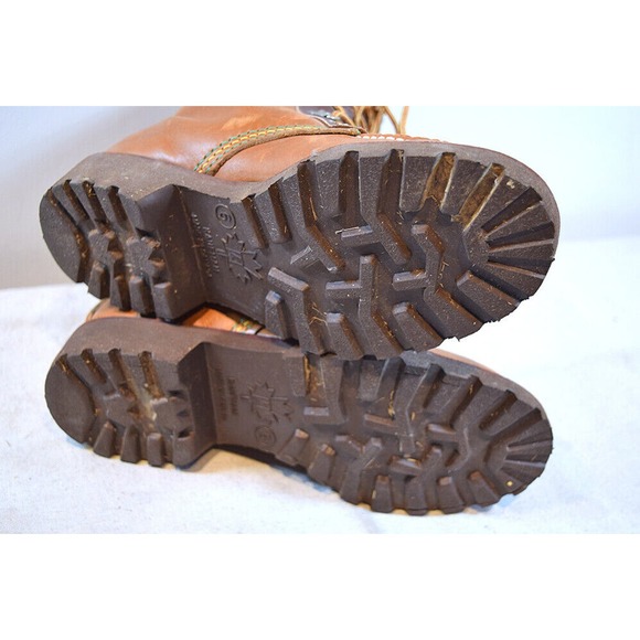 1960s/70s Kaufman Footwear Kingtreads Boots Size 6 w/ Original Tag * Rawhide main image 7